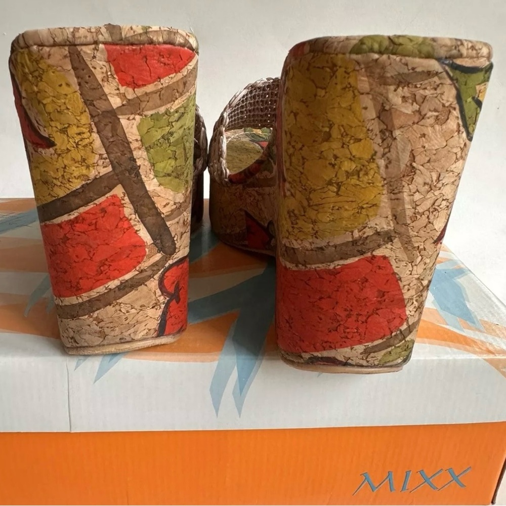 MIX Cork Wedge Platform Sandals Rose High Heel
Women's 7 Shoe Open Toe shoe 2005 - Picture 4 of 16